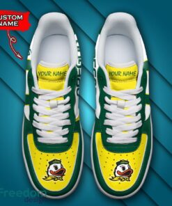 Oregon Ducks NCAA AF1 Personalized Name Sneakers Air Force Shoes For Fans Product Photo 4