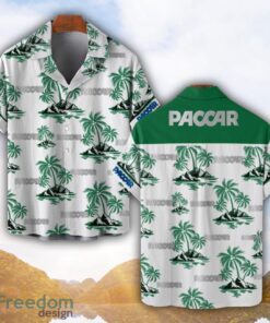 Paccar Green Coconut Pattern Combo 3D Hawaiian Shirt And Shorts