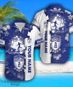 Pachuca Hawaiian Shirt And Beach Shorts Flower Pattern Custom Name For Fans Product Photo 2