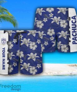 Pachuca Hawaiian Shirt And Beach Shorts Flower Pattern Custom Name For Fans Product Photo 3