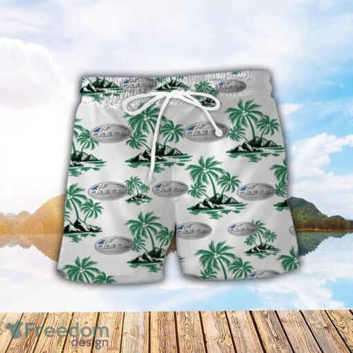 Pagani Green Coconut Pattern Combo 3D Hawaiian Shirt And Shorts Product Photo 2