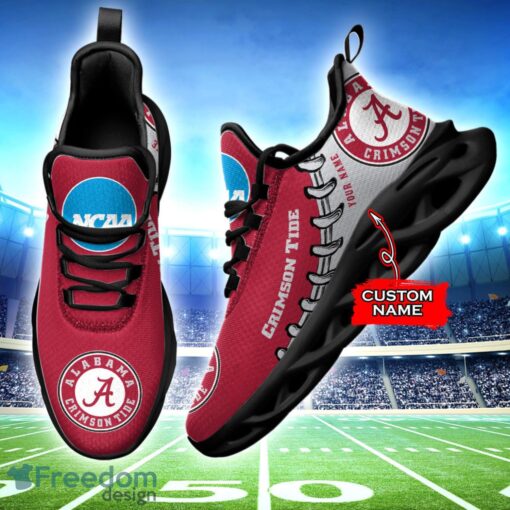 Personalized Alabama Crimson Tide NCAA Max Soul Shoes Sneakers For Men And Women Sport Gift Product Photo 2