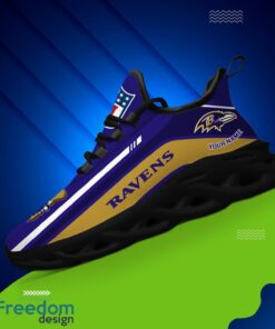 Personalized Gift Baltimore Ravens NFL Max Soul Shoes Sports Sneakers Men Women Product Photo 2