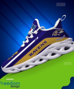 Personalized Gift Baltimore Ravens NFL Max Soul Shoes Sports Sneakers Men Women Product Photo 3