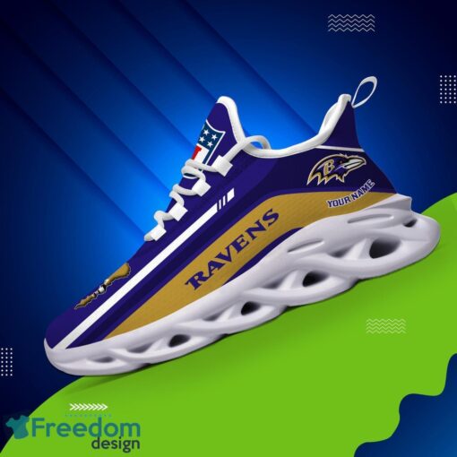 Personalized Gift Baltimore Ravens NFL Max Soul Shoes Sports Sneakers Men Women Product Photo 3