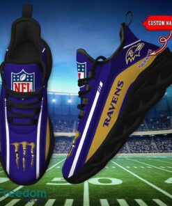 Personalized Gift Baltimore Ravens NFL Max Soul Shoes Sports Sneakers Men Women Product Photo 4