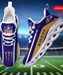 Personalized Gift Baltimore Ravens NFL Max Soul Shoes Sports Sneakers Men Women Product Photo 5