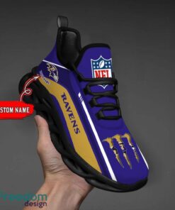 Personalized Gift Baltimore Ravens NFL Max Soul Shoes Sports Sneakers Men Women Product Photo 6