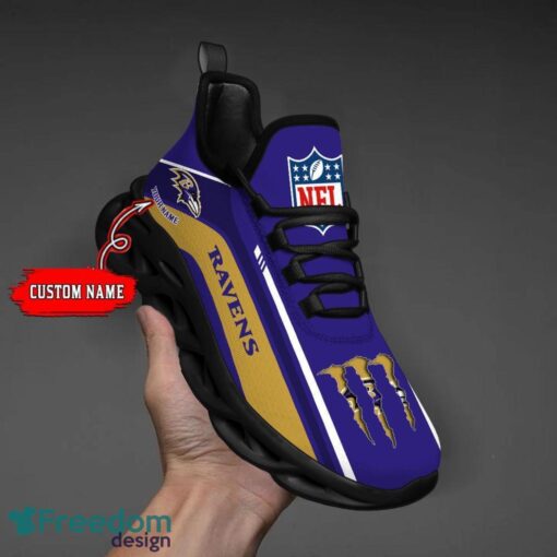 Personalized Gift Baltimore Ravens NFL Max Soul Shoes Sports Sneakers Men Women Product Photo 6