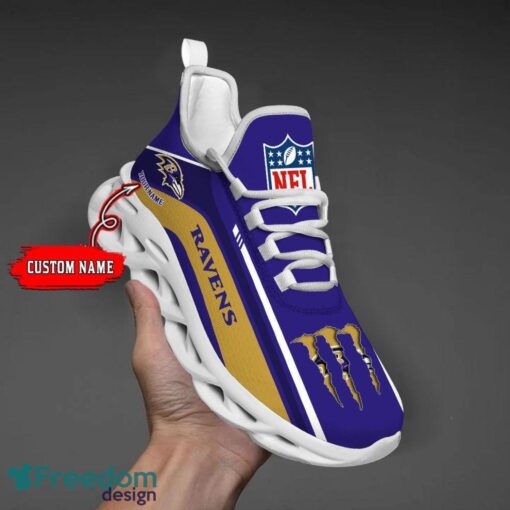 Personalized Gift Baltimore Ravens NFL Max Soul Shoes Sports Sneakers Men Women Product Photo 1