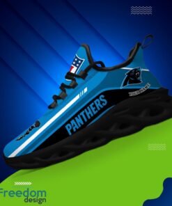 Personalized Gift Carolina Panthers NFL Max Soul Shoes Sports Sneakers Men Women Product Photo 2