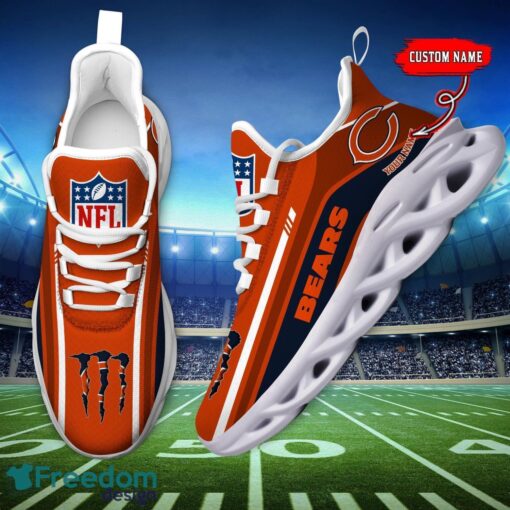 Personalized Gift Chicago Bears NFL Max Soul Shoes Sports Sneakers Men Women Product Photo 5