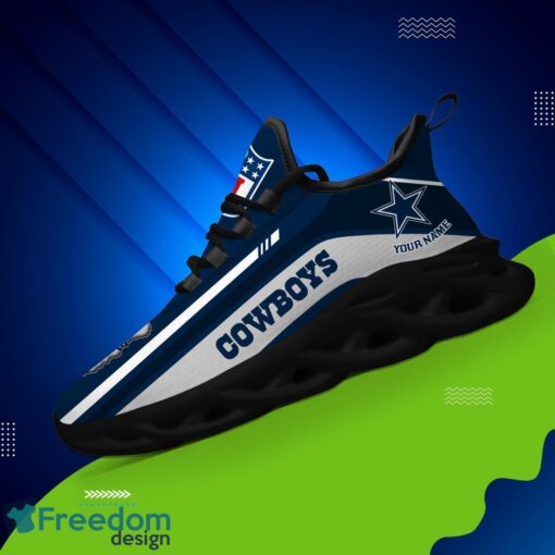 Personalized Gift Dallas Cowboys NFL Max Soul Shoes Sports Sneakers Men Women Product Photo 2