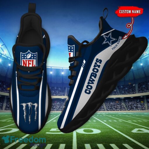 Personalized Gift Dallas Cowboys NFL Max Soul Shoes Sports Sneakers Men Women Product Photo 4