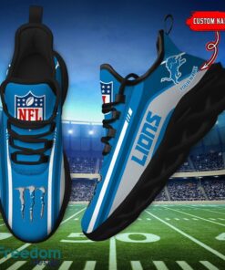 Personalized Gift Detroit Lions NFL Max Soul Shoes Sports Sneakers Men Women Product Photo 4