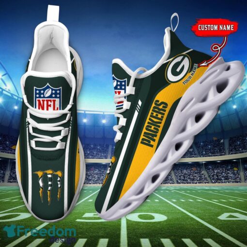 Personalized Gift Green Bay Packers NFL Max Soul Shoes Sports Sneakers Men Women Product Photo 5