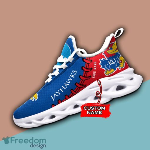 Personalized Kansas Jayhawks NCAA Max Soul Shoes Sneakers For Men And Women Sport Gift Product Photo 3