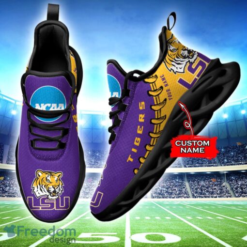 Personalized LSU Tigers NCAA Max Soul Shoes Sneakers For Men And Women Sport Gift Product Photo 2