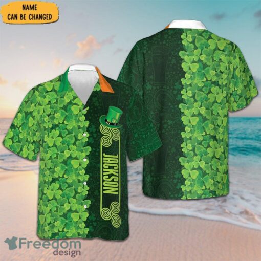 Personalized Shamrock Happy Saint Patrick's Day Ireland Hawaiian Shirt Gifts For Irish Mens - Personalized Shamrock Happy Saint Patrick's Day Ireland Hawaiian Shirt Gifts For Irish Mens