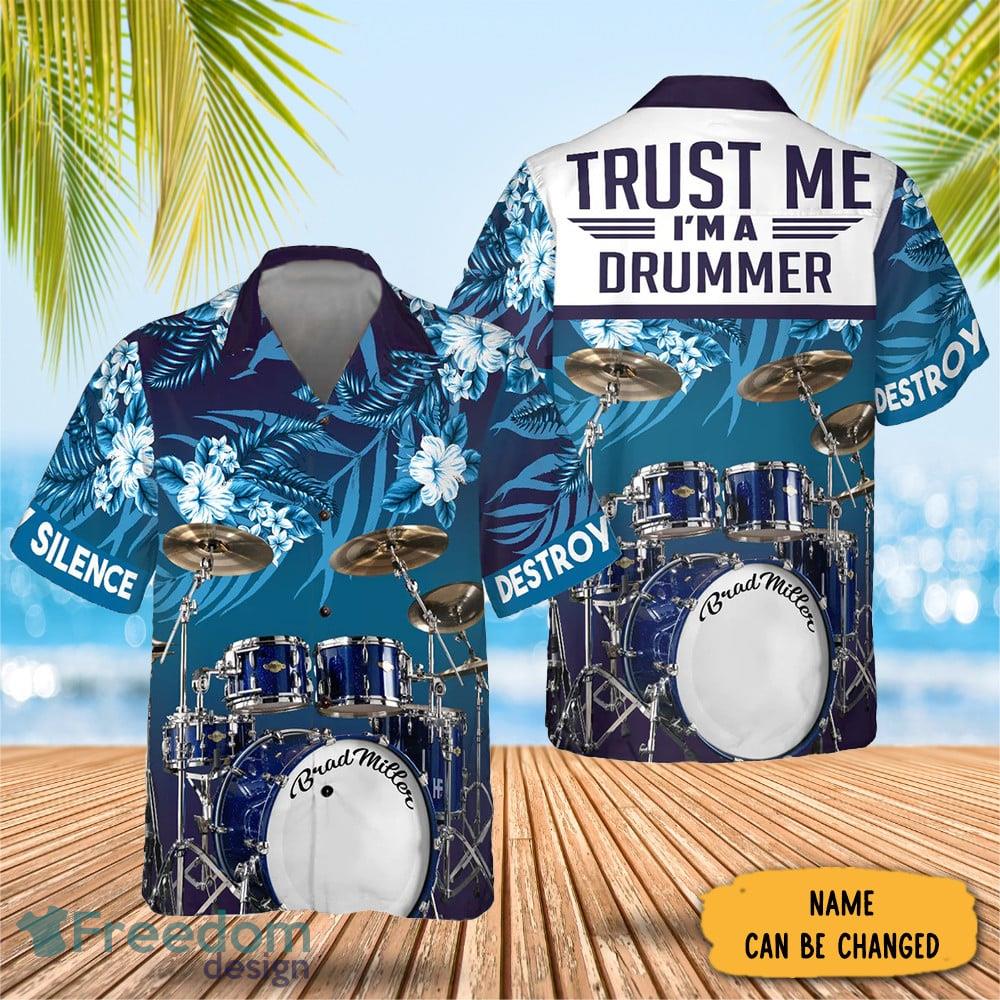 Personalized Trust Me I Am A Drummer Hawaiian Shirt Mens Beach Button Up Gifts For Drummer - Personalized Trust Me I Am A Drummer Hawaiian Shirt Mens Beach Button Up Gifts For Drummer