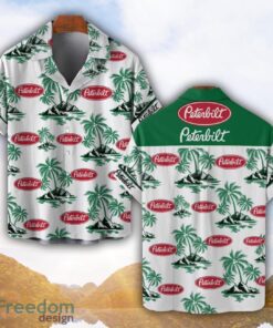 Peterbilt Green Coconut Pattern Combo 3D Hawaiian Shirt And Shorts