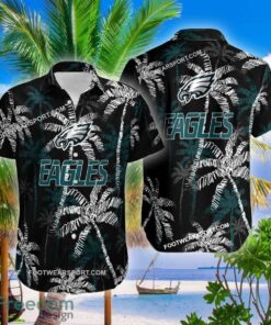 Philadelphia Eagles Hawaiian Shirt Coconut Tree Vintage For Men And Women - NFL Philadelphia Eagles 3D Hawaiian Shirt Coconut Tree_2