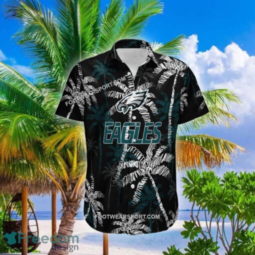 Philadelphia Eagles Hawaiian Shirt Coconut Tree Vintage For Men And Women - NFL Philadelphia Eagles 3D Hawaiian Shirt Coconut Tree_1