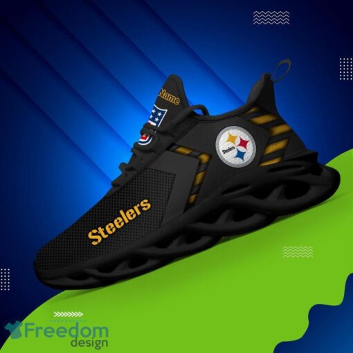 Pittsburgh Steelers NFL Max Soul Shoes Sneakers For Men And Women Personalized Name Product Photo 2