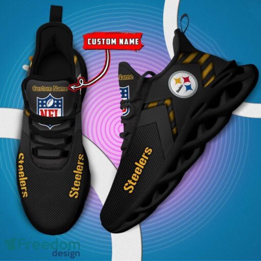 Pittsburgh Steelers NFL Max Soul Shoes Sneakers For Men And Women Personalized Name Product Photo 5