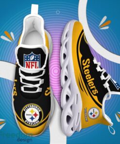 Pittsburgh Steelers NFL Max Soul Shoes Sneakers Running Shoes Personalized NFL Team Shoes Product Photo 2