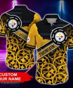 Pittsburgh Steelers Personalized Button Shirt NFL Hawaiian Shirt Custom Name