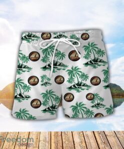 Plymouth Green Coconut Pattern Combo 3D Hawaiian Shirt And Shorts Product Photo 2