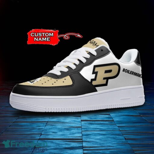 Purdue Boilermakers NCAA AF1 Personalized Name Sneakers Air Force Shoes For Fans Product Photo 2