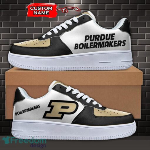 Purdue Boilermakers NCAA AF1 Personalized Name Sneakers Air Force Shoes For Fans Product Photo 1