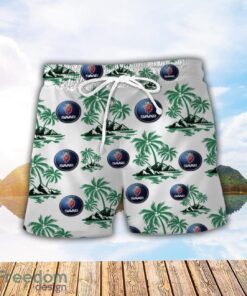 Saab Automobile Green Coconut Pattern Combo 3D Hawaiian Shirt And Shorts Product Photo 2