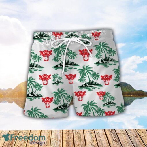 Same Green Coconut Pattern Combo 3D Hawaiian Shirt And Shorts Product Photo 2