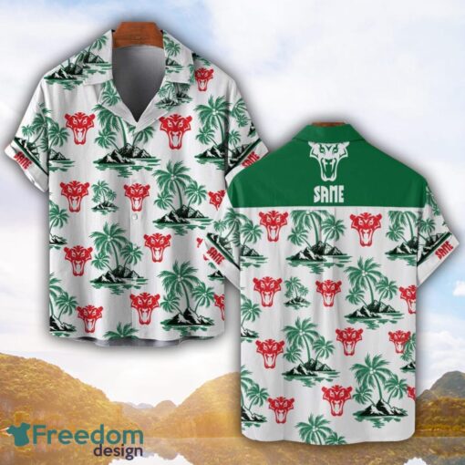 Same Green Coconut Pattern Combo 3D Hawaiian Shirt And Shorts Product Photo 1