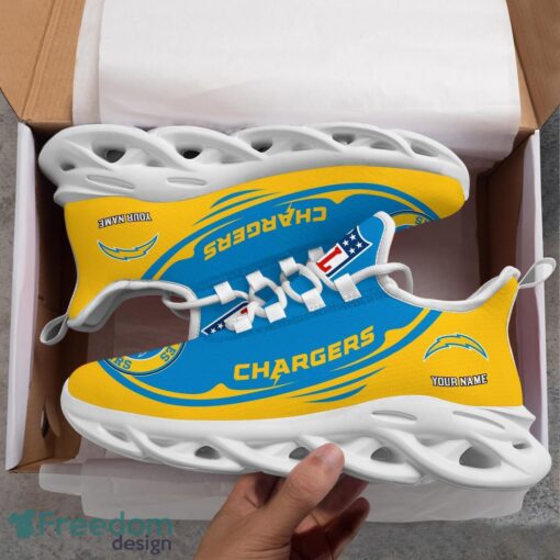 San Diego Chargers NFL Max Soul Shoes Sneakers Running Shoes Personalized NFL Team Shoes Product Photo 4