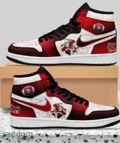 San Francisco 49ers Air Jordan Hightop Sneakers Shoes AJ1 Gift Ideas Shoes Product Photo 2