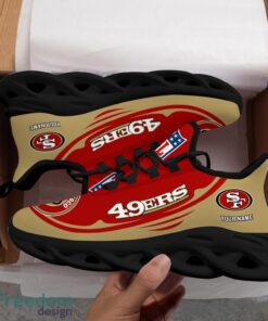 San Francisco 49ers NFL Max Soul Shoes Sneakers Running Shoes Personalized NFL Team Shoes Product Photo 3