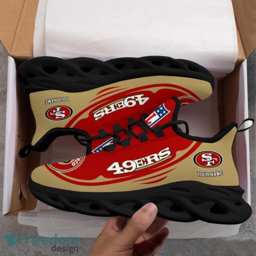 San Francisco 49ers NFL Max Soul Shoes Sneakers Running Shoes Personalized NFL Team Shoes Product Photo 3