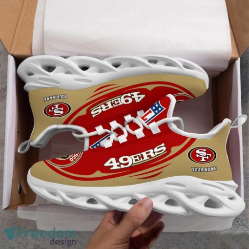 San Francisco 49ers NFL Max Soul Shoes Sneakers Running Shoes Personalized NFL Team Shoes Product Photo 4