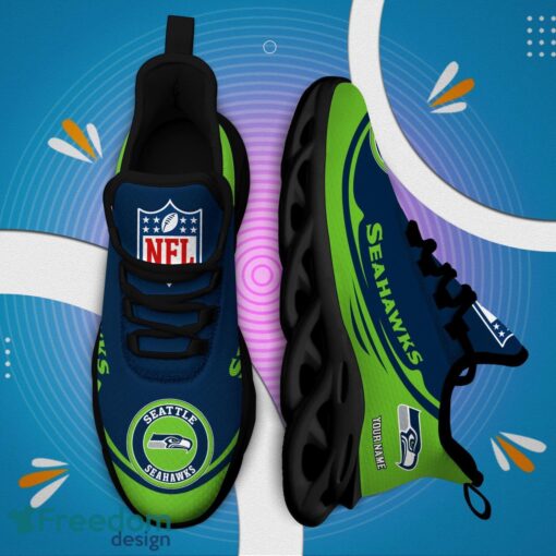 Seattle seahawks NFL Max Soul Shoes Sneakers Running Shoes Personalized NFL Team Shoes Product Photo 1