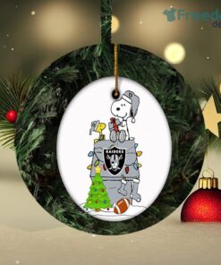 Snoopy Las Vegas Raiders NFL Weihnachten Christmas Ornament