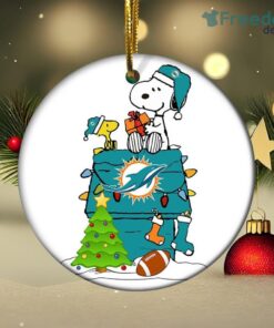 Snoopy Miami Dolphins NFL Weihnachten Christmas Ornament