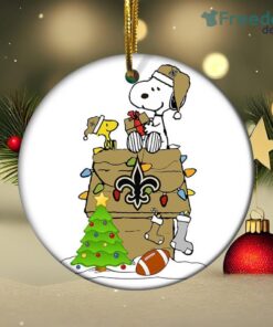 Snoopy New Orleans Saints NFL Christmas Christmas Ornament