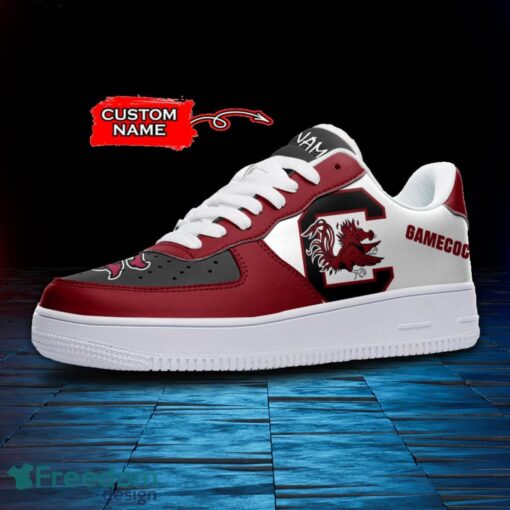 South Carolina Gamecocks NCAA AF1 Personalized Name Sneakers Air Force Shoes For Fans Product Photo 2