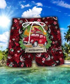 Southampton Car Beach Pattern Hawaiian Shirt And Shorts Product Photo 2