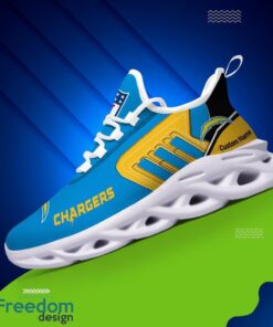 Spoort Gift San Diego Chargers NFL Team Max Soul Shoes Sports Sneakers Running Custom Name Product Photo 3