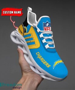 Spoort Gift San Diego Chargers NFL Team Max Soul Shoes Sports Sneakers Running Custom Name